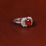 انگشتر عقیق زنانه کد 31912