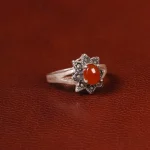 انگشتر عقیق زنانه کد 31918