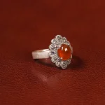 انگشتر عقیق زنانه کد 31919