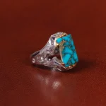 انگشتر فیروزه شجری مردانه کد 31941