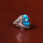 انگشتر فیروزه شجری مردانه کد 31942