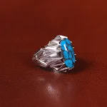 انگشتر فیروزه شجری مردانه کد 31945