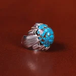 انگشتر فیروزه شجری مردانه کد 31946