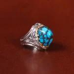 انگشتر فیروزه شجری مردانه کد 31949