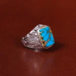 انگشتر فیروزه شجری مردانه کد 31951