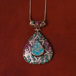 گردنبند فیروزه زنانه کد 31958