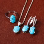 نیم ست فیروزه زنانه کد 31963