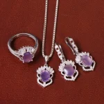 نیم ست عقیق سوسنی زنانه کد 31967