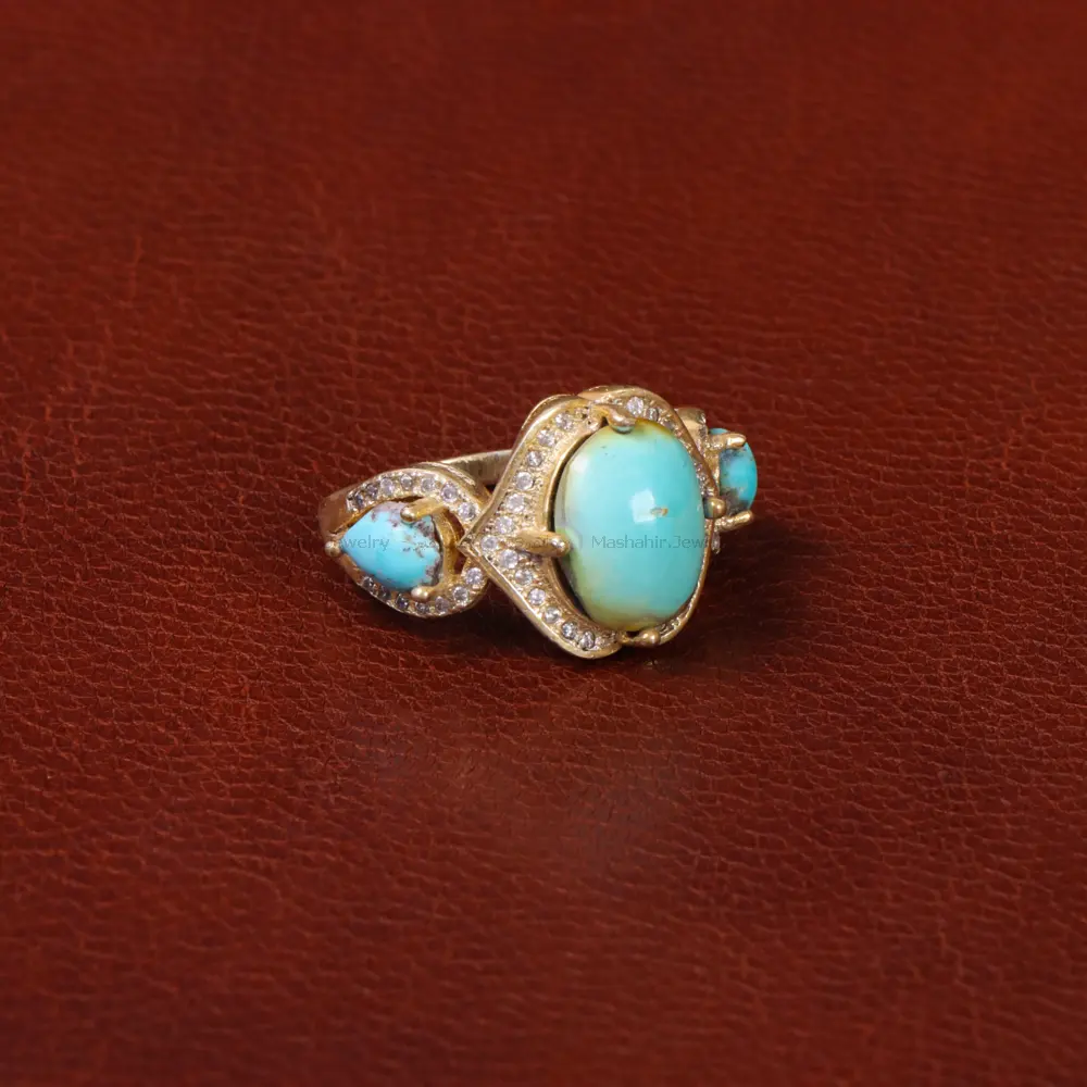 انگشتر فیروزه شجری زنانه کد 31969
