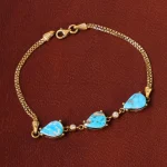 دستبند فیروزه زنانه کد 31985