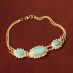 دستبند فیروزه زنانه کد 31986