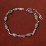 دستبند یاقوت سرخ زنانه کد 31990