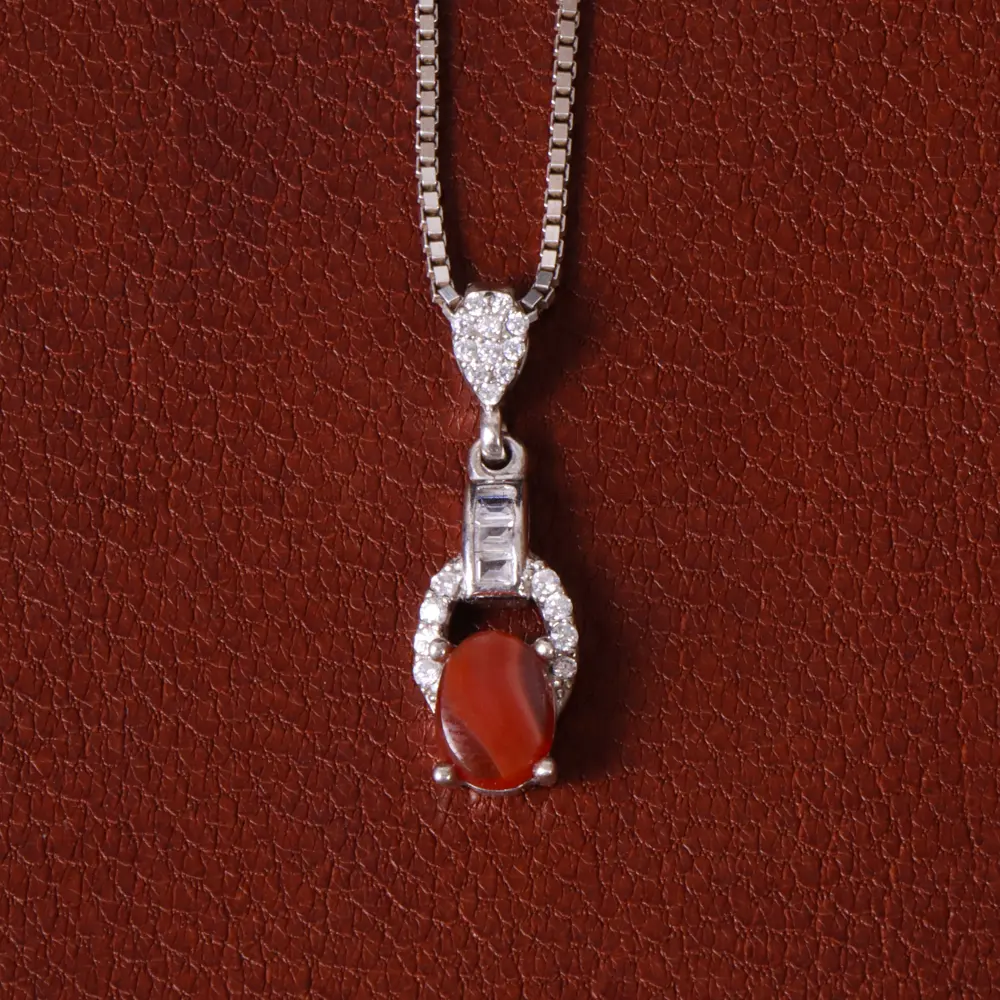 گردنبند عقیق زنانه کد 32144