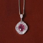 گردنبند یاقوت سرخ زنانه کد 32149