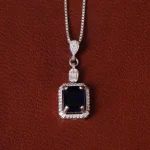 گردنبند طرح یاقوت کبود زنانه کد 32150