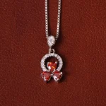 گردنبند طرح یاقوت سرخ زنانه کد 32179