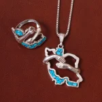 نیم ست فیروزه کوب طرح ایران کد 32194