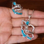 نیم ست فیروزه کوب طرح ایران کد 32194