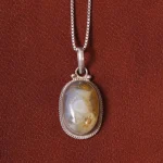 گردنبند عقیق باباقوری زنانه کد 32195