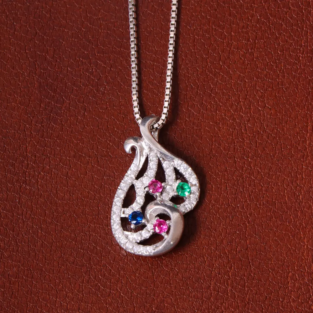 گردنبند نقره زنانه کد 32241