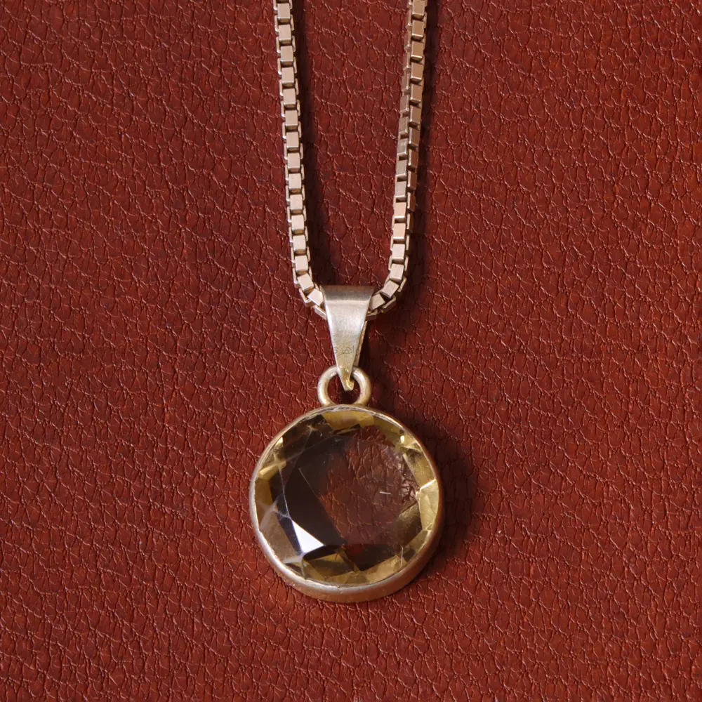 گردنبند سیترین زنانه کد 32235