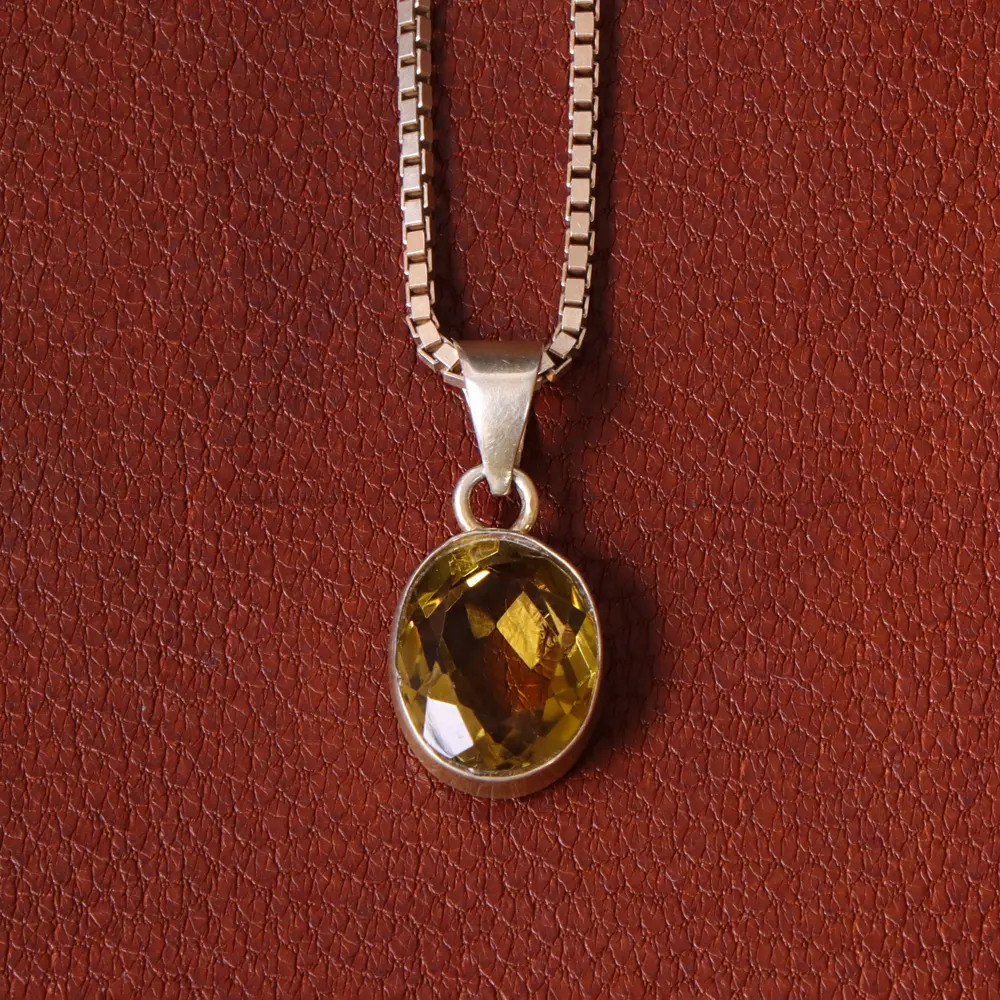 گردنبند سیترین زنانه کد 32236