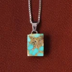 گردنبند فیروزه زنانه کد 32247