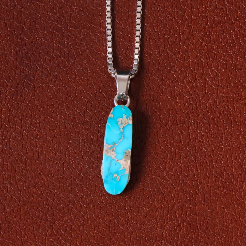 گردنبند فیروزه زنانه کد 32253