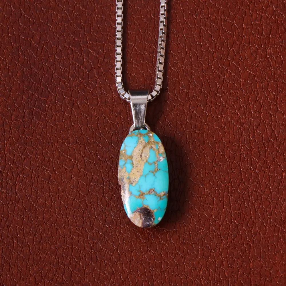 گردنبند فیروزه زنانه کد 32257