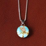 گردنبند فیروزه زنانه کد 32265