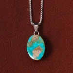 گردنبند فیروزه زنانه کد 32266