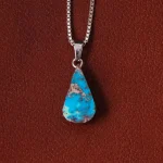 گردنبند فیروزه زنانه کد 32275