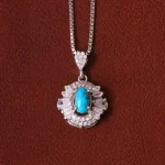 گردنبند فیروزه زنانه کد 32280