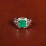 انگشتر زمرد مردانه کد 31685