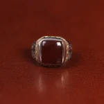 انگشتر عقیق مردانه کد 31694