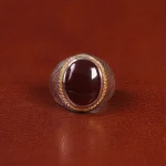 انگشتر عقیق مردانه کد 31701