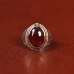 انگشتر گارنت مردانه کد 31706