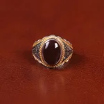 انگشتر عقیق مردانه کد 31707