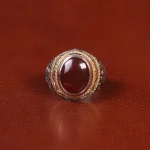 انگشتر عقیق مردانه کد 31708