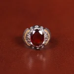 انگشتر گارنت مردانه کد 31719