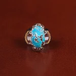 انگشتر فیروزه شجری مردانه کد 31731