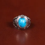 انگشتر فیروزه شجری مردانه کد 31732