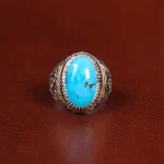 انگشتر فیروزه شجری مردانه کد 31733