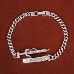 دستبند نقره مردانه کد 31737