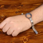 دستبند نقره مردانه کد 31751
