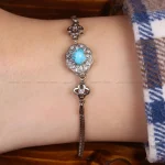 دستبند فیروزه زنانه کد 31760