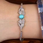 دستبند فیروزه زنانه کد 31761