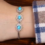 دستبند فیروزه زنانه کد 31764