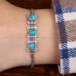 دستبند فیروزه زنانه کد 31765