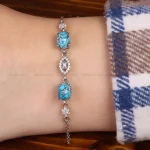 دستبند فیروزه زنانه کد 31768